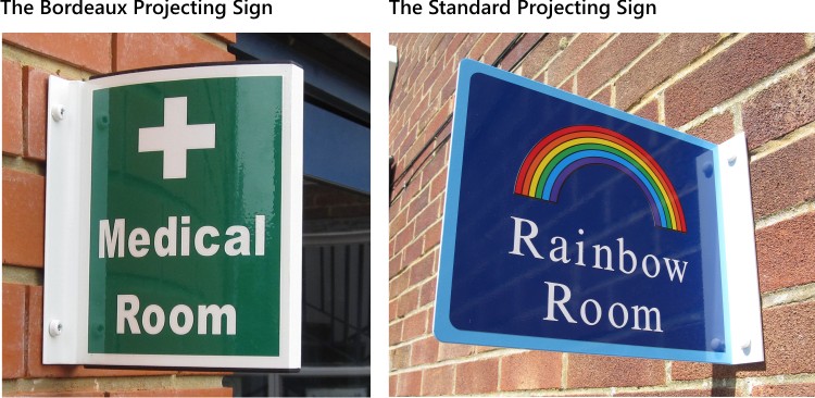 wall mounted projecting signs